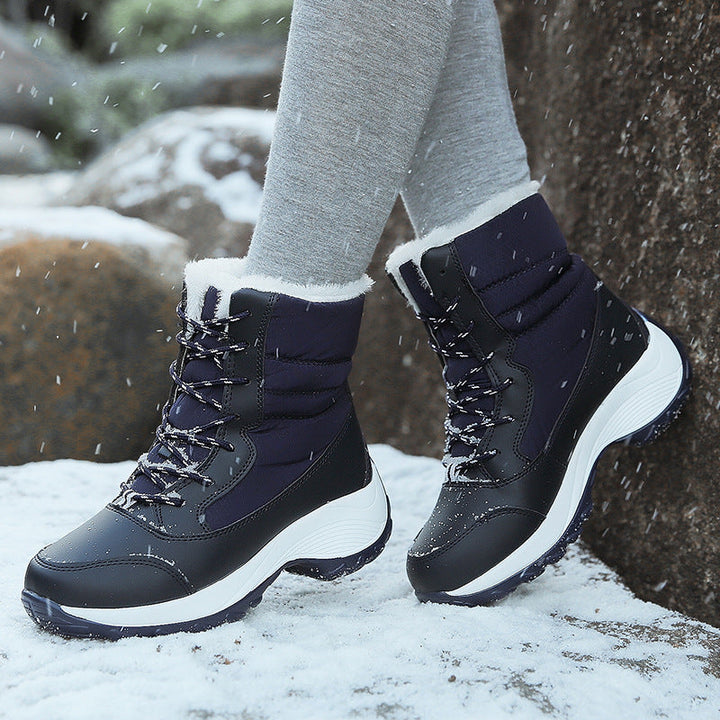 Bottes d'hiver pour femmes | Avec lacets et bout rond