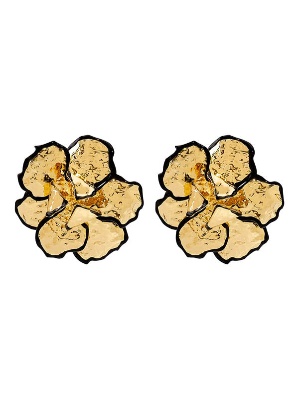 Boucles d'oreilles pendantes en forme de fleur