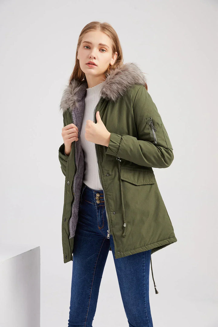 Parka confortable, élégante et imperméable pour femmes