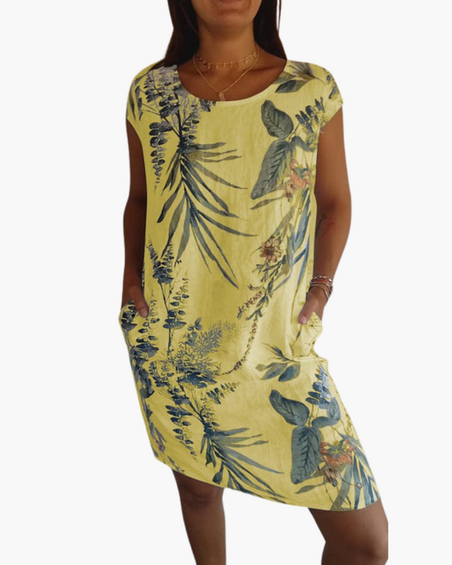 Robe T-Shirt Femme | Robe d'été décontractée avec imprimé