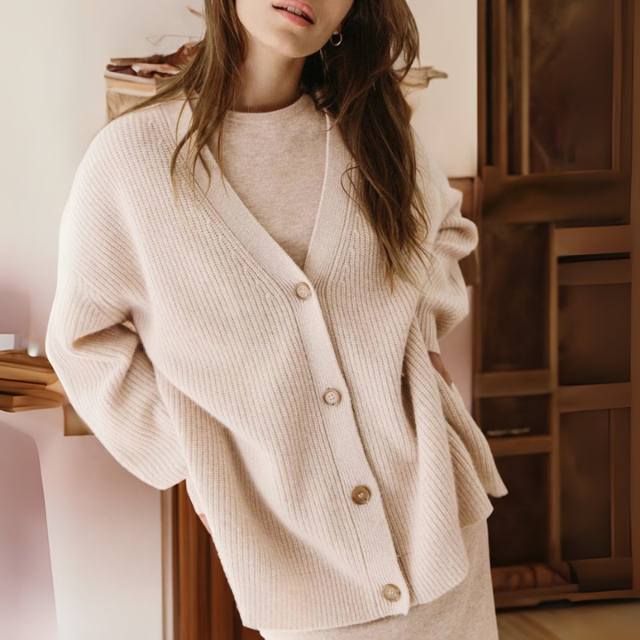 Cardigan Femme Oversize Côtelé | Détente Long