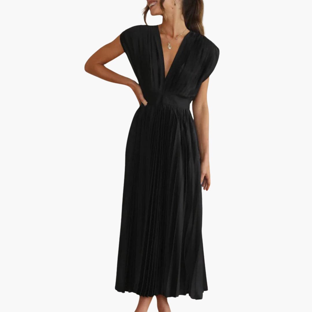 Robe midi élégante avec décolleté en V - Mode de soirée pour femmes Farfetch