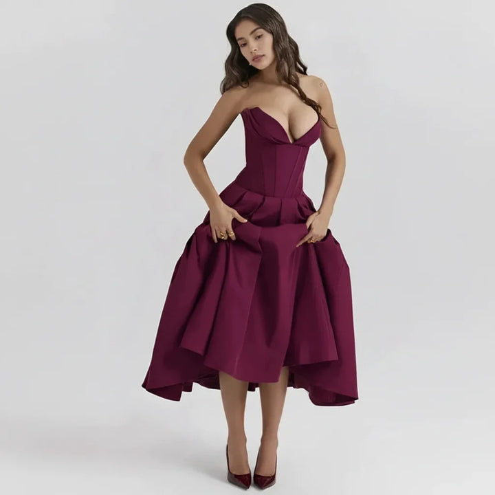 Larissa | Robe Midi Corset Femme pour Occasions Spéciales – Corset Midi Élégant 2026