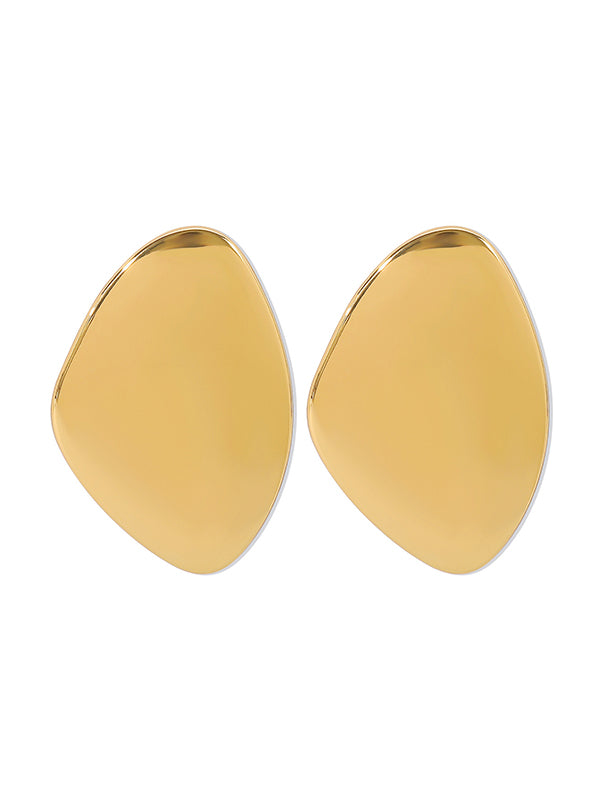 Boucles d'oreilles pendantes géométriques couleur unie