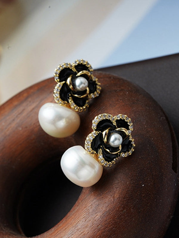 Boucles d'oreilles en forme de fleur