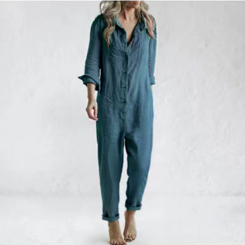 Tessa - Combinaison de printemps décontractée avec boutons