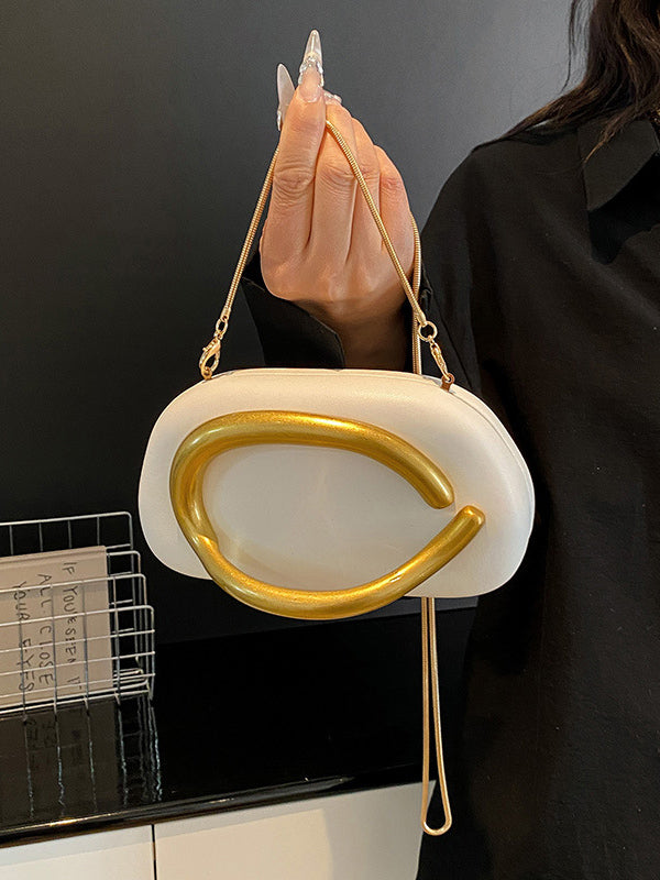 Sac géométrique à chaîne, à empiècements