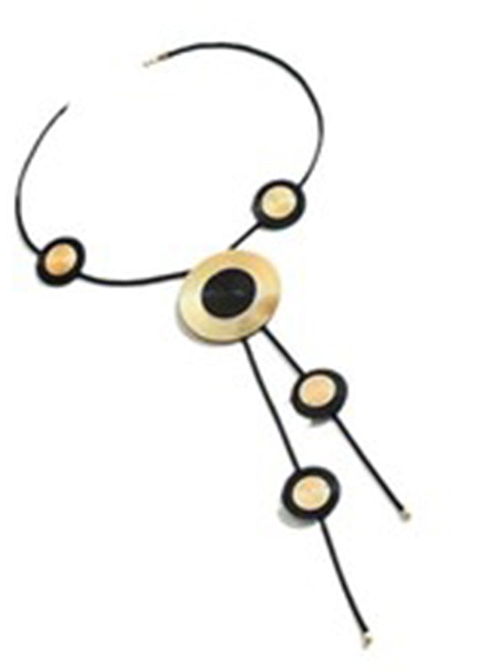 Collier géométrique taille ronde