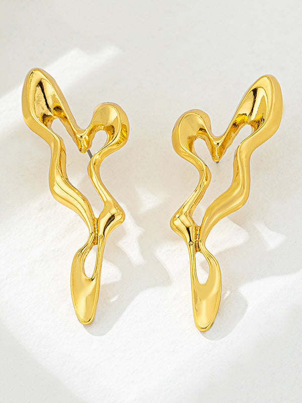Boucles d'oreilles pendantes géométriques