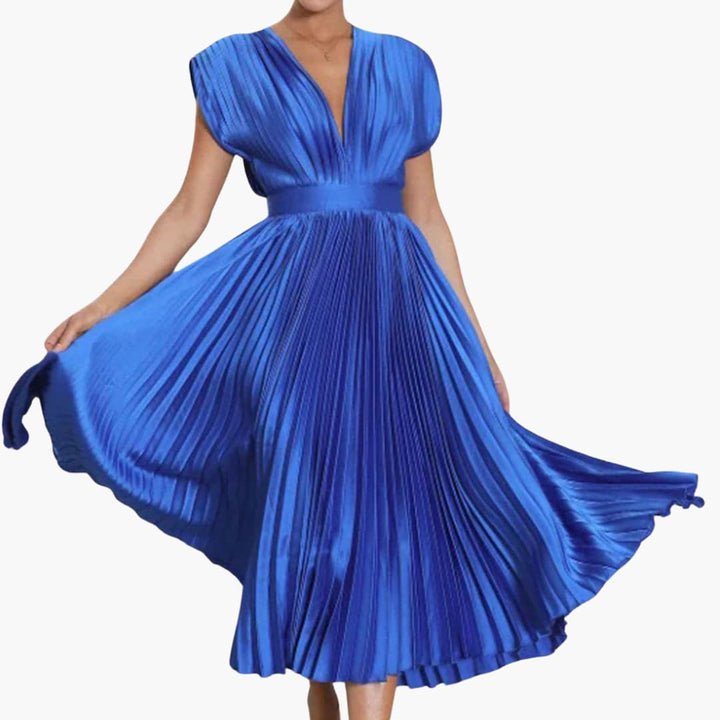 Robe midi élégante avec décolleté en V - Mode de soirée pour femmes Farfetch