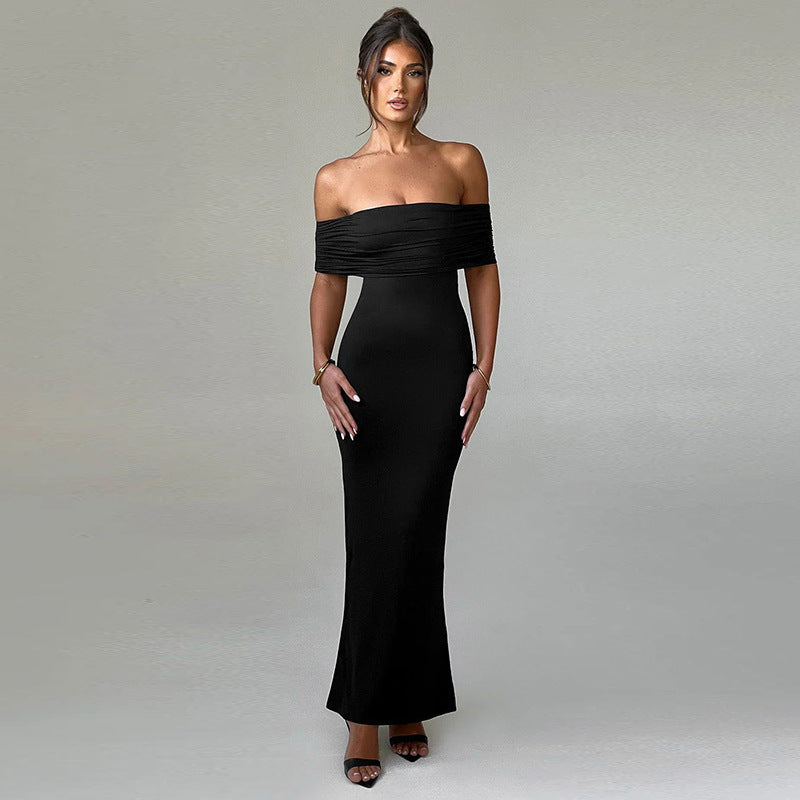 Charlene - Robe maxi rouge près du corps
