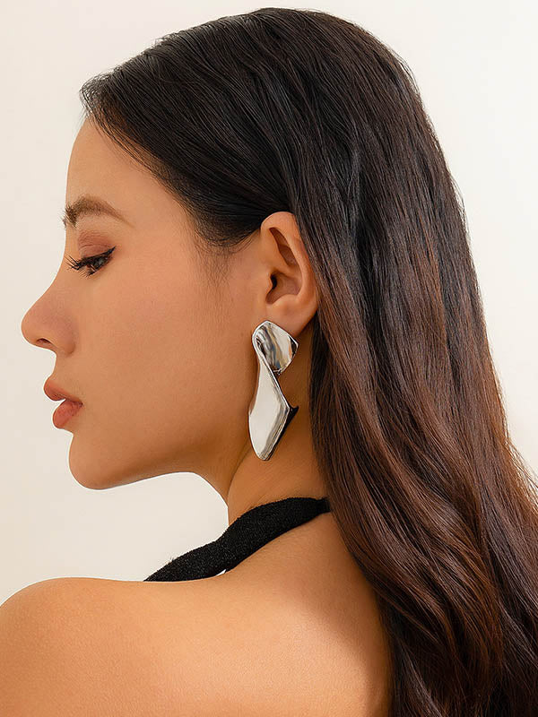 Boucles d'oreilles pendantes géométriques