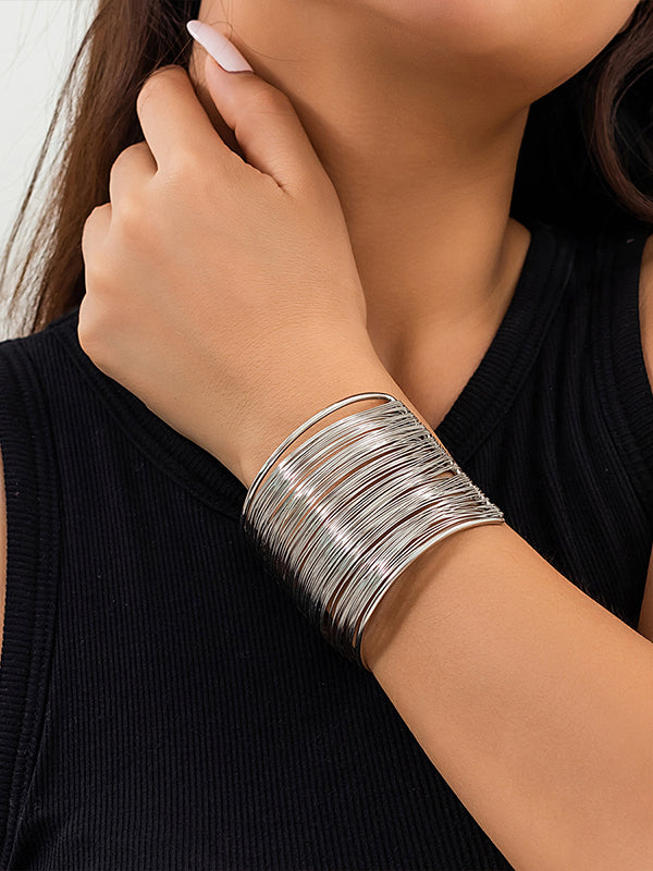 Bracelet géométrique couleur unie