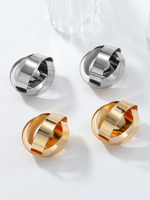 Boucles d'oreilles pendantes géométriques