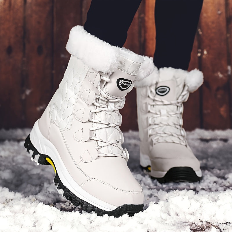 Bottes d'hiver pour femmes | Avec lacets et bout rond