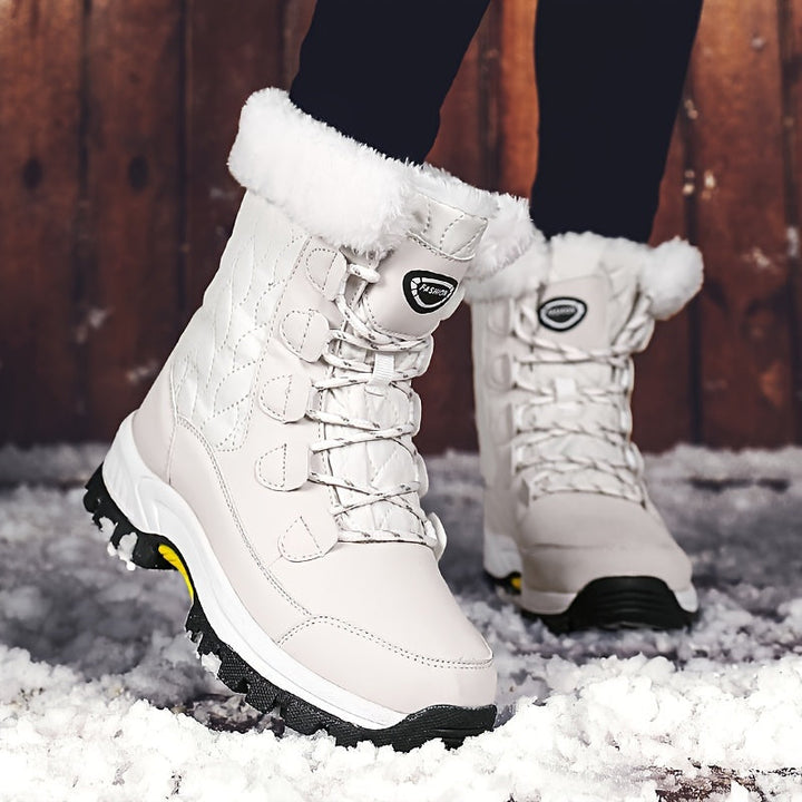 Bottes d'hiver pour femmes | Avec lacets et bout rond