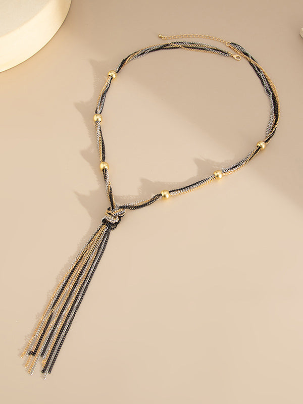 Collier à pompons