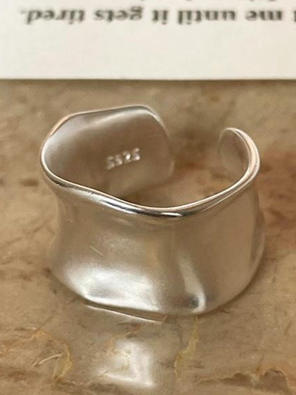 Bague géométrique couleur unie