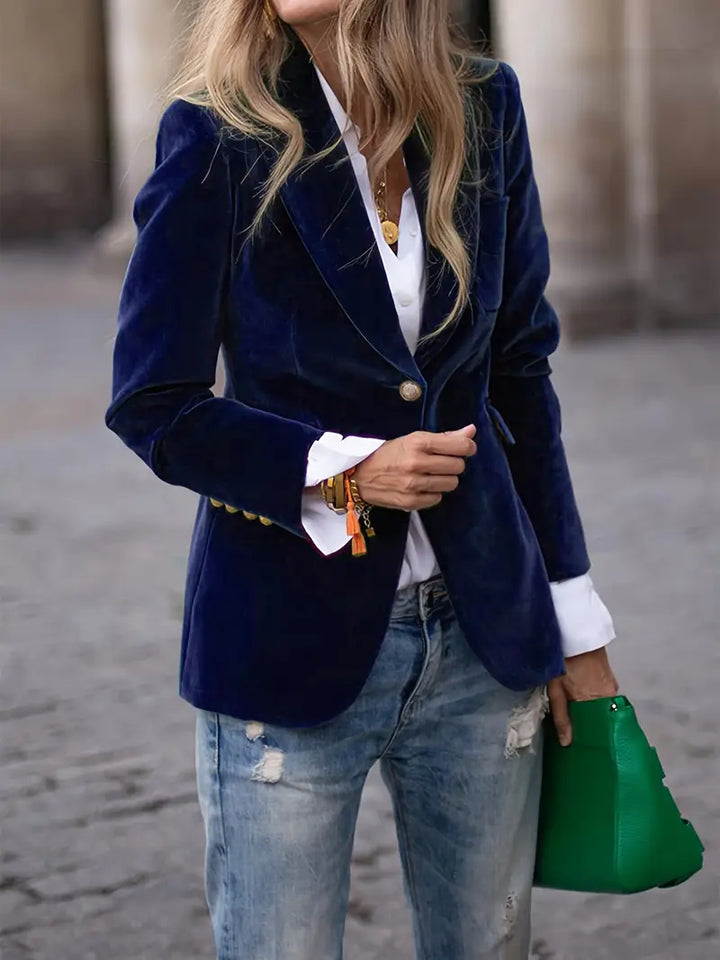 Bella | Blazer en velours doux et élégant pour femmes