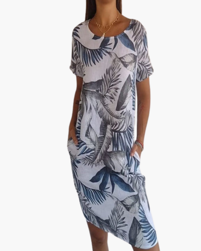 Robe T-Shirt Femme | Robe d'été décontractée avec imprimé