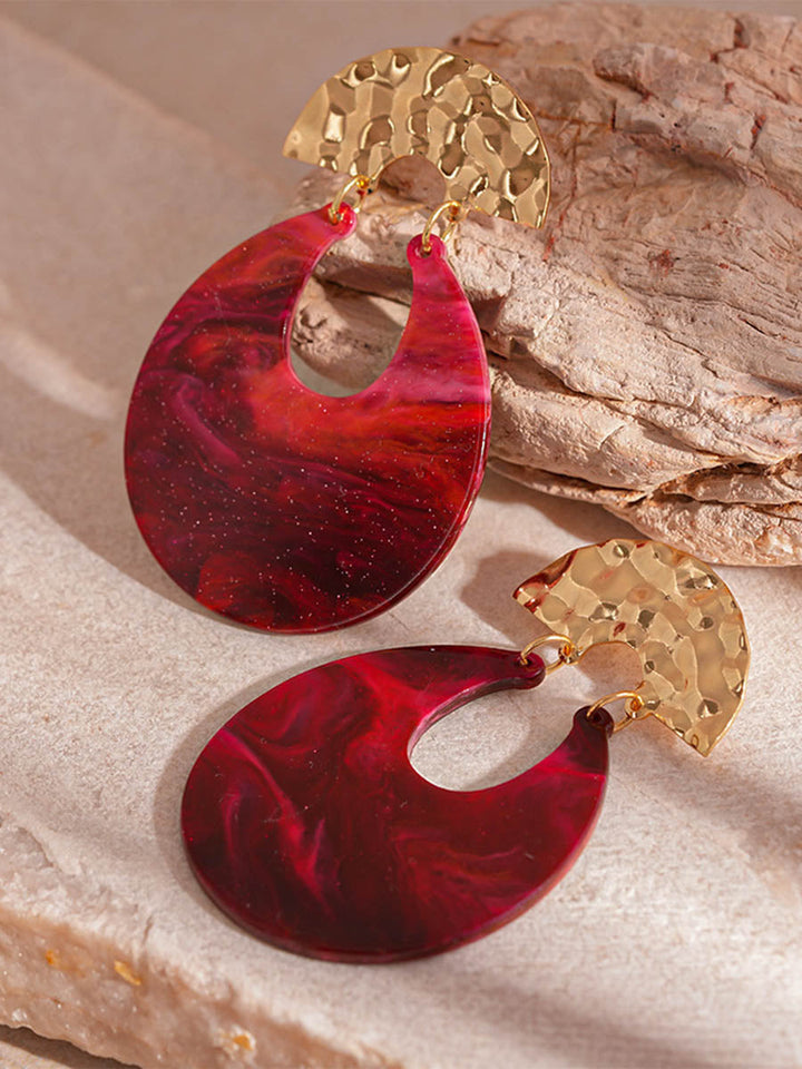 Boucles d'oreilles pendantes géométriques