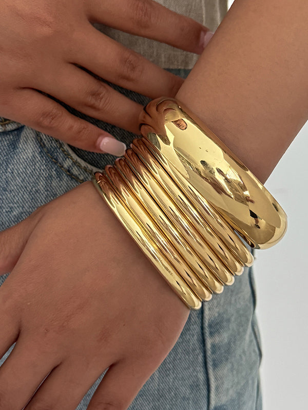 Bracelet géométrique brillant