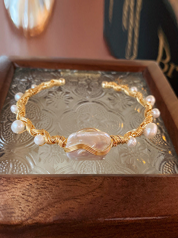 Bracelet à perles, à empiècements