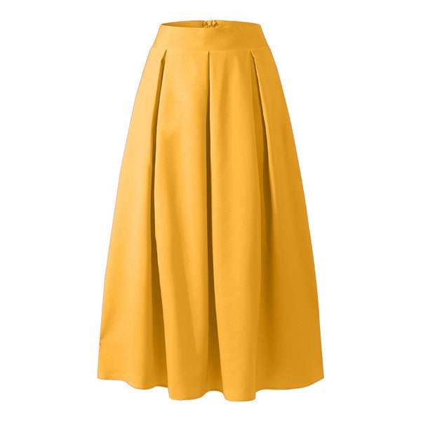 Marre | Jupe Plissée Taille Haute pour Femmes | Maxi