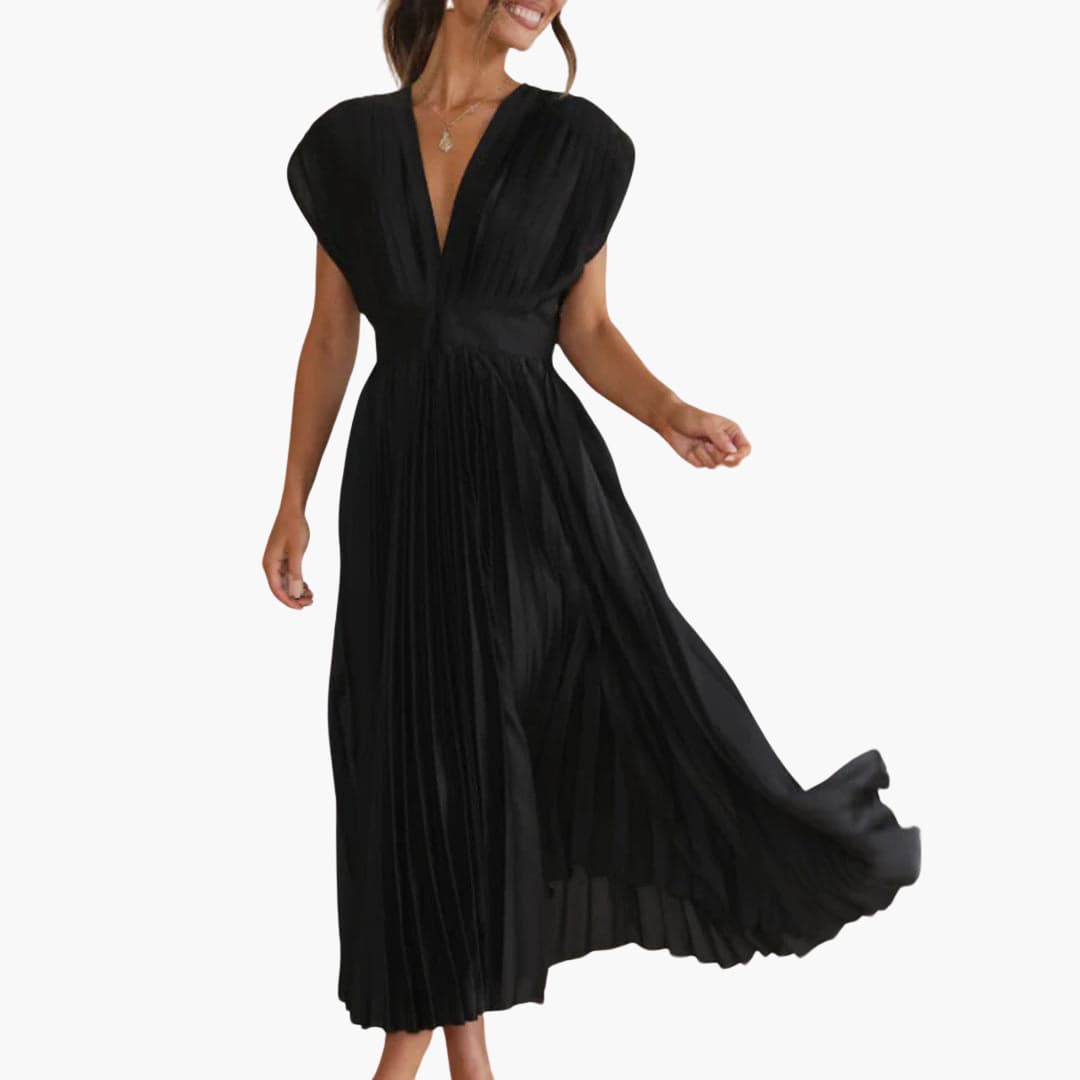 Robe midi élégante avec décolleté en V - Mode de soirée pour femmes Farfetch