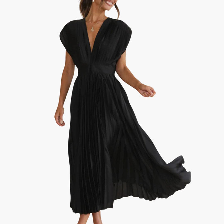 Robe midi élégante avec décolleté en V - Mode de soirée pour femmes Farfetch