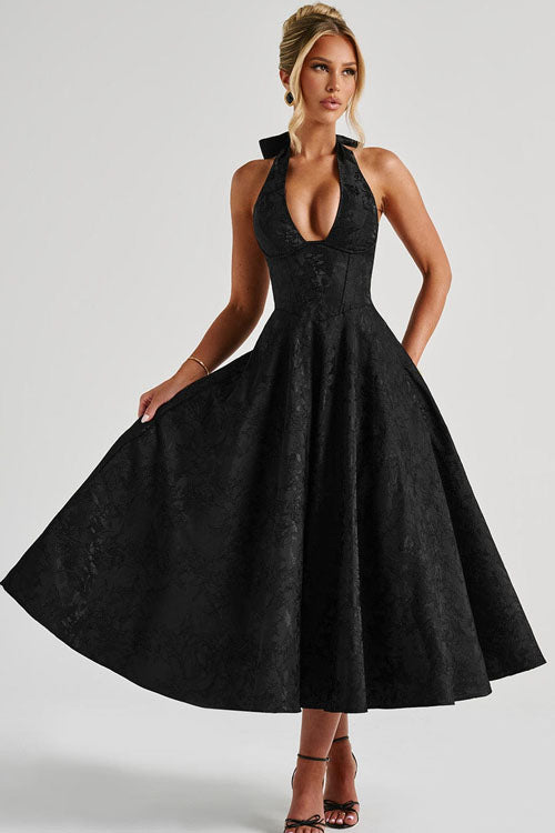 Lena | Robe élégante en A pour femme invitée de mariage