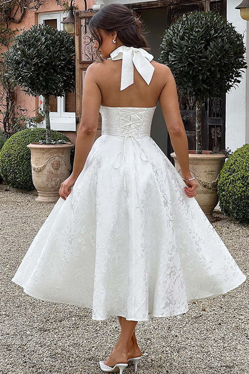 Lena | Robe élégante en A pour femme invitée de mariage
