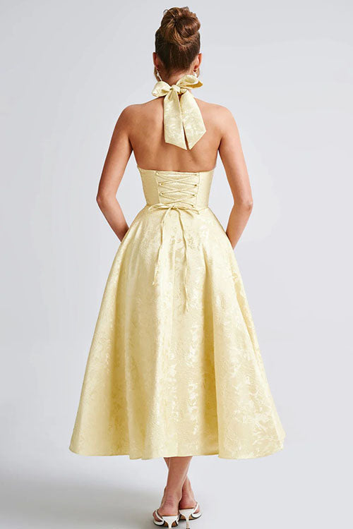 Lena | Robe élégante en A pour femme invitée de mariage