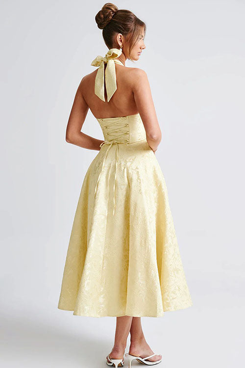 Lena | Robe élégante en A pour femme invitée de mariage