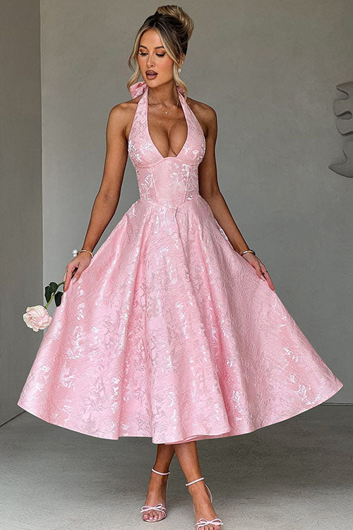 Lena | Robe élégante en A pour femme invitée de mariage