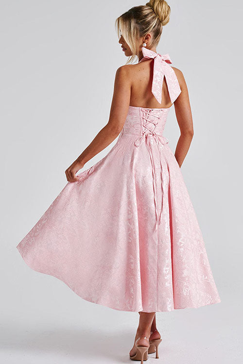 Lena | Robe élégante en A pour femme invitée de mariage