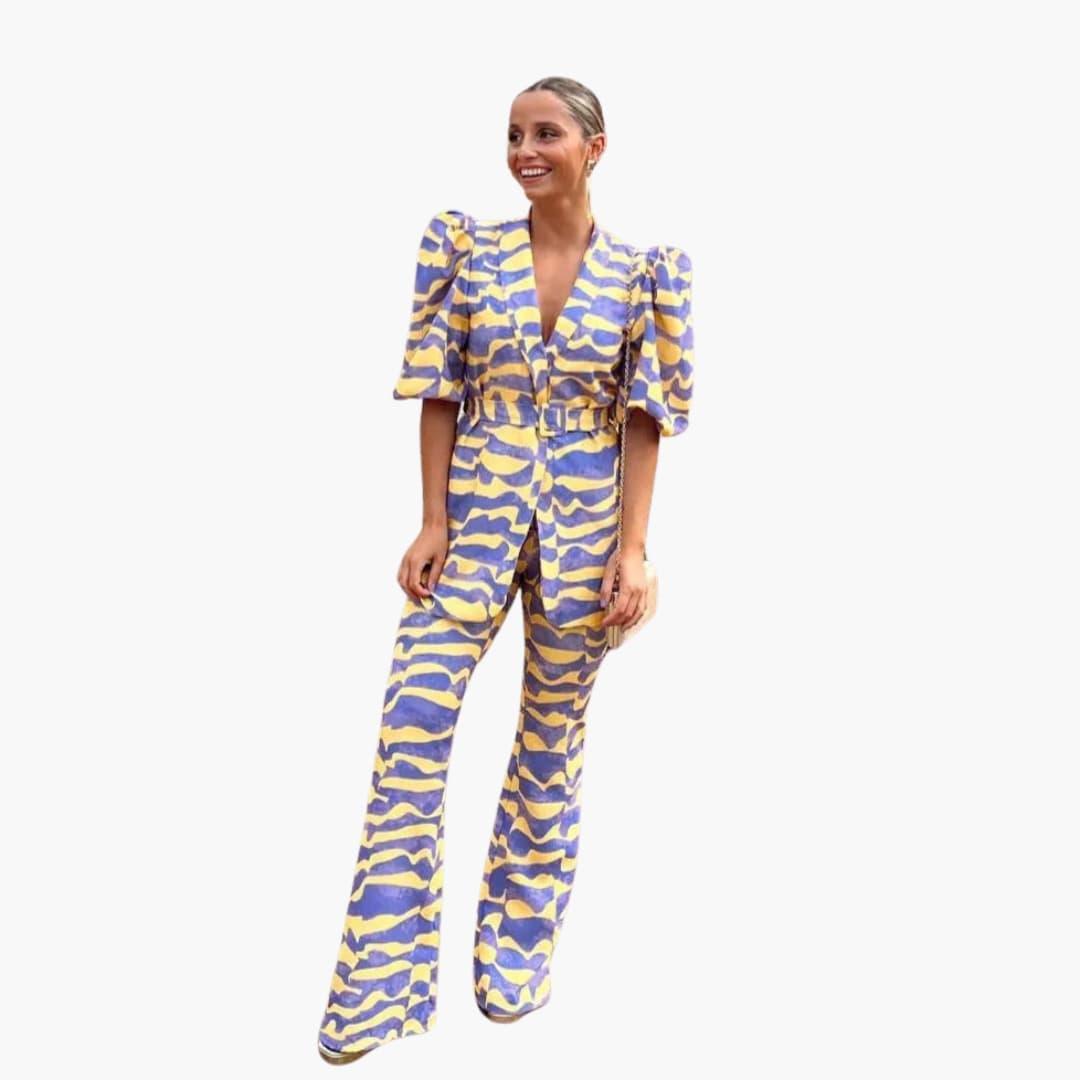 Ensemble Femme 2 pièces - Tenue de loisirs élégante en tissu doux