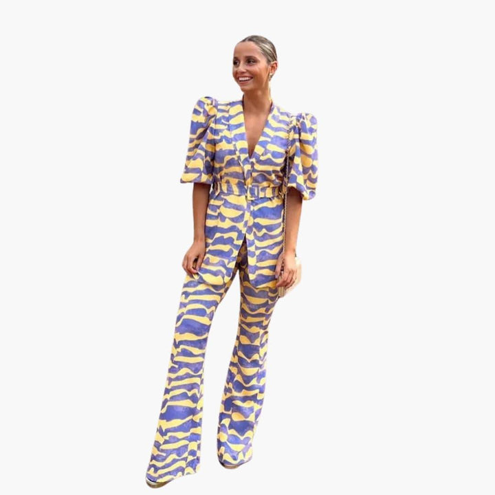Ensemble Femme 2 pièces - Tenue de loisirs élégante en tissu doux