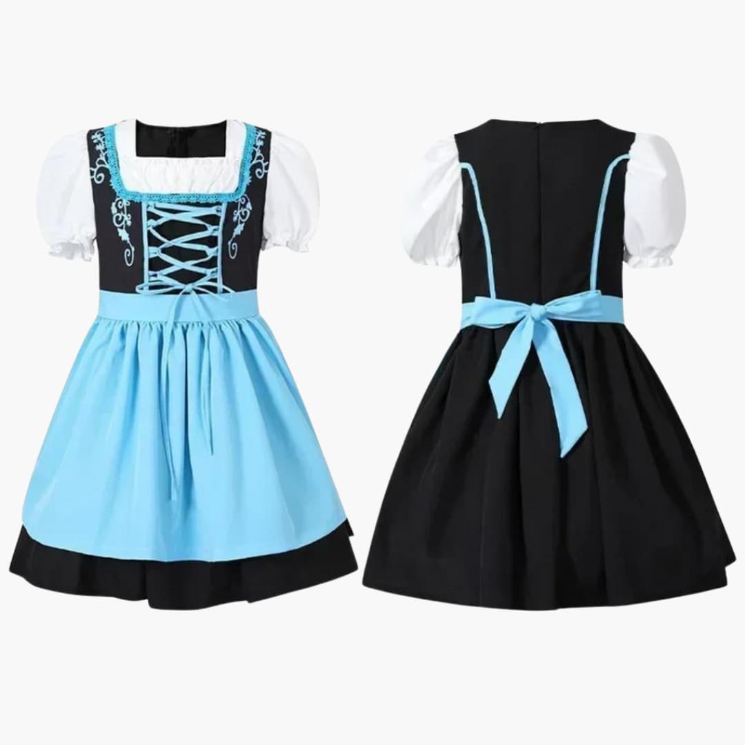 Robe dirndl brodée pour filles - Oktoberfest 2025