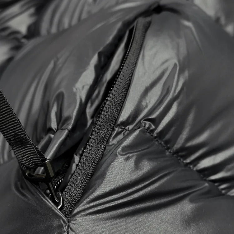 Veste d'hiver Femme Duvet Longue | Veste Doublée avec Capuche et Fermeture Éclair