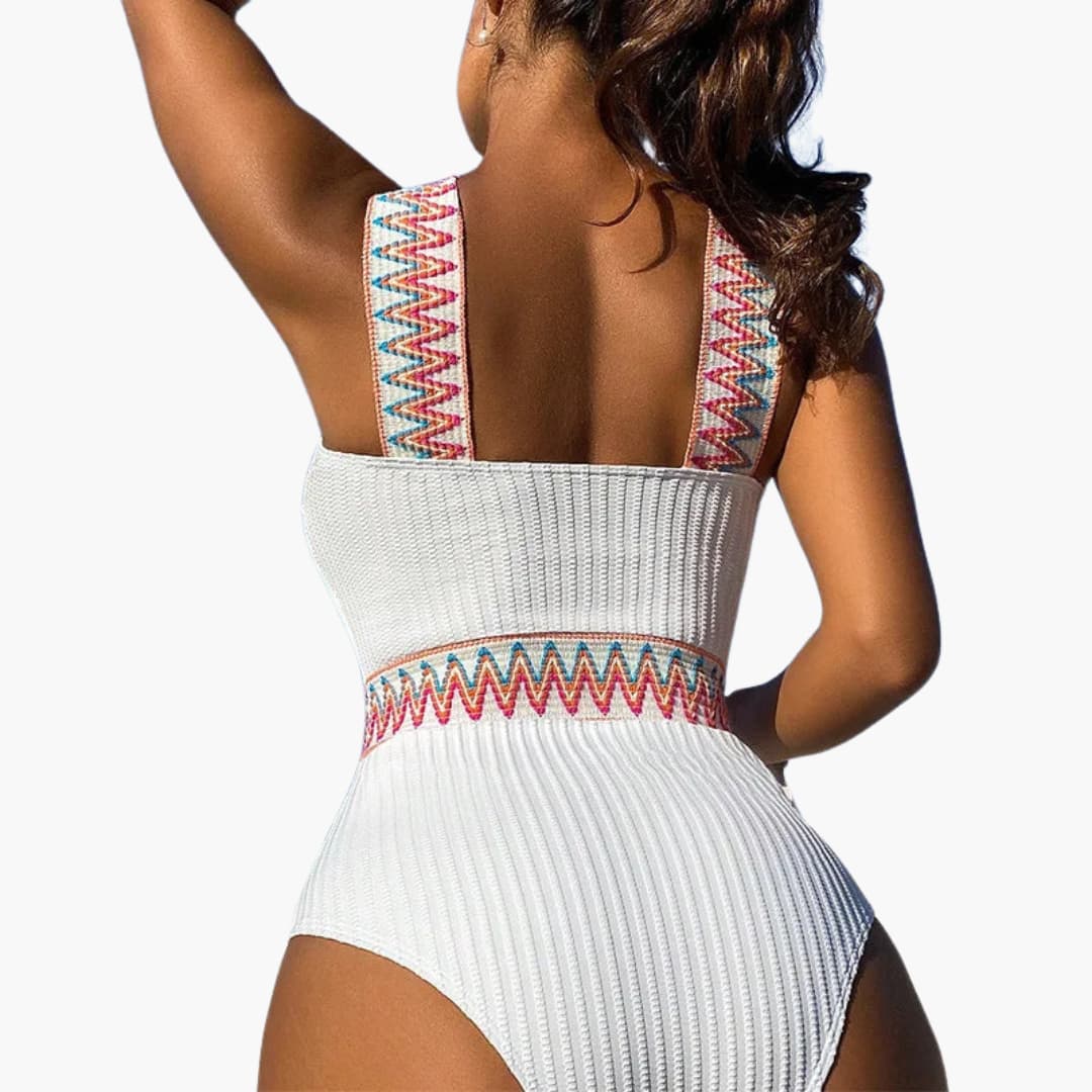 Maillot de bain élégant pour femmes - avec structure et bandes décoratives