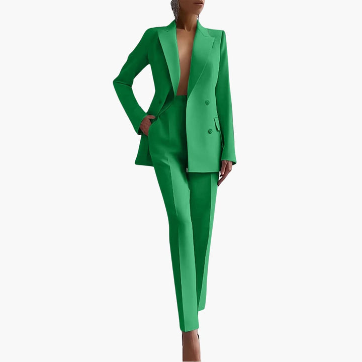 Ensemble Blazer Élégant pour Femmes - Coupe Ajustée avec Pantalon