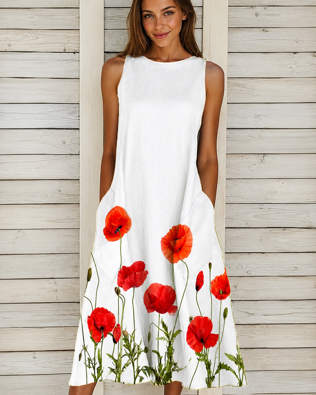 Denique - Robe midi inspirée vintage