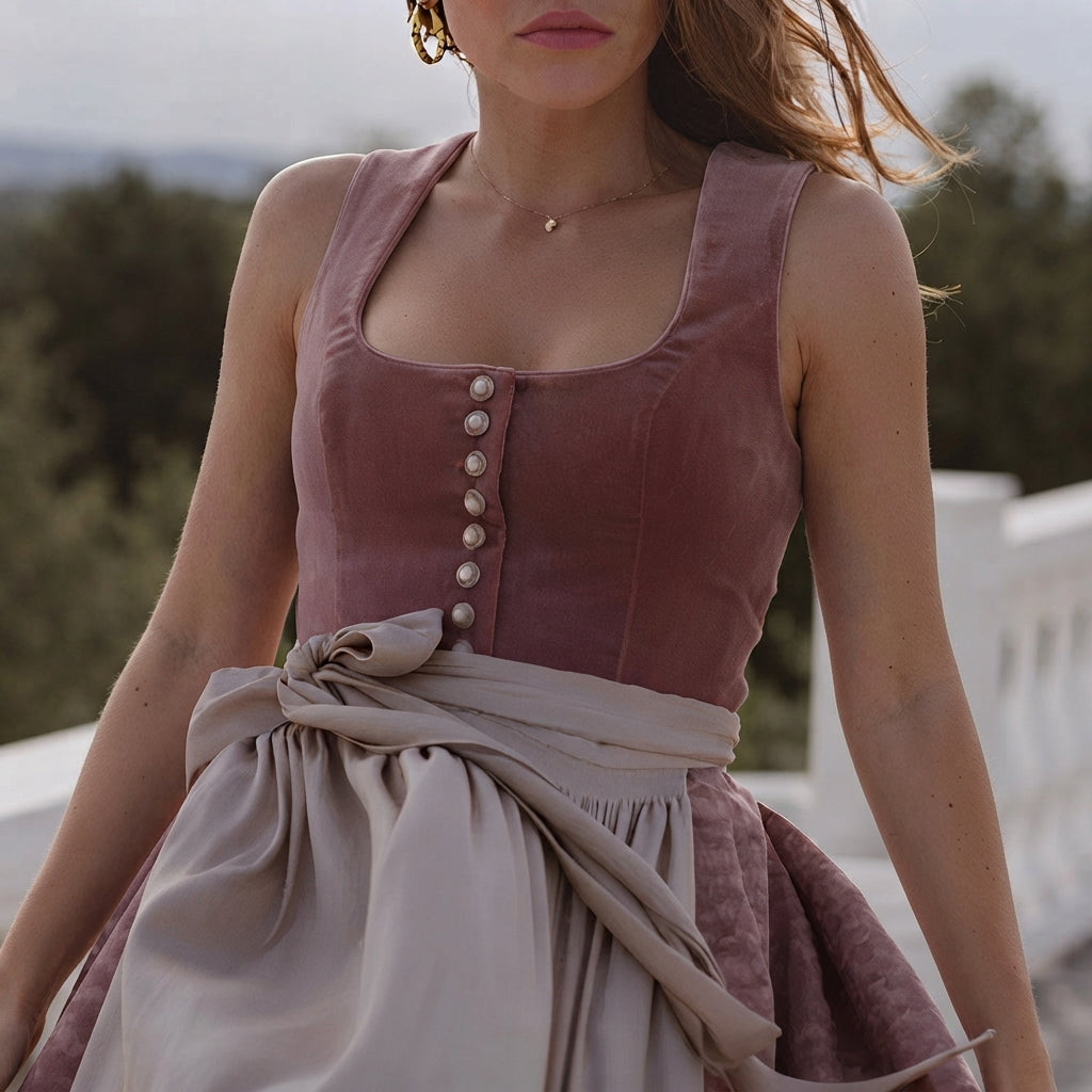 Greta - Dirndl élégant avec décolleté marqué