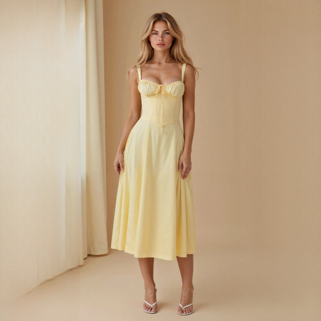 Liana - Robe midi chic