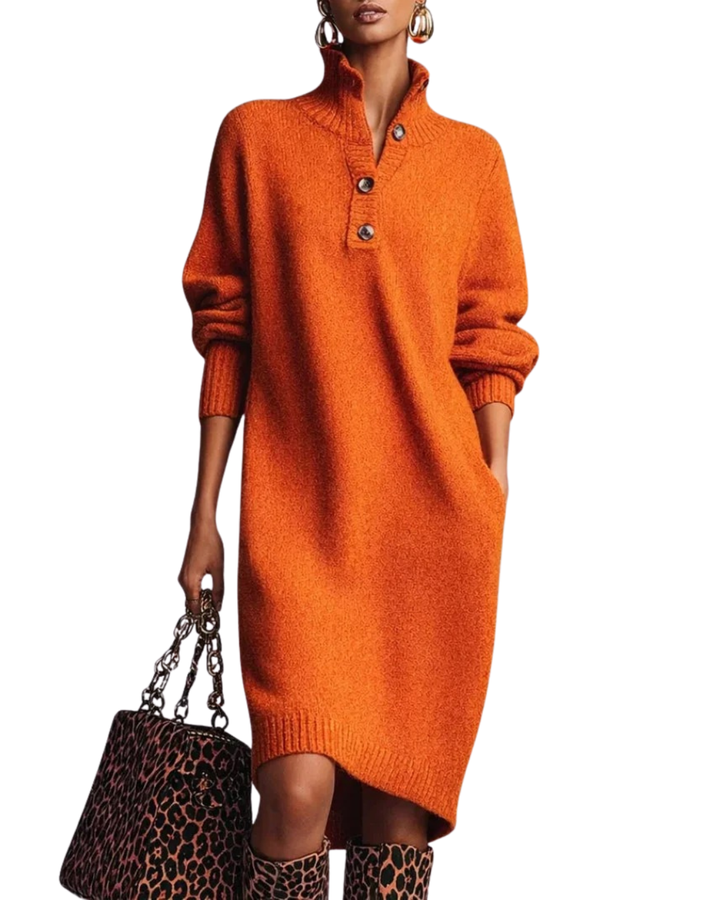 Tabea | Robe en tricot douce avec une touche féminine