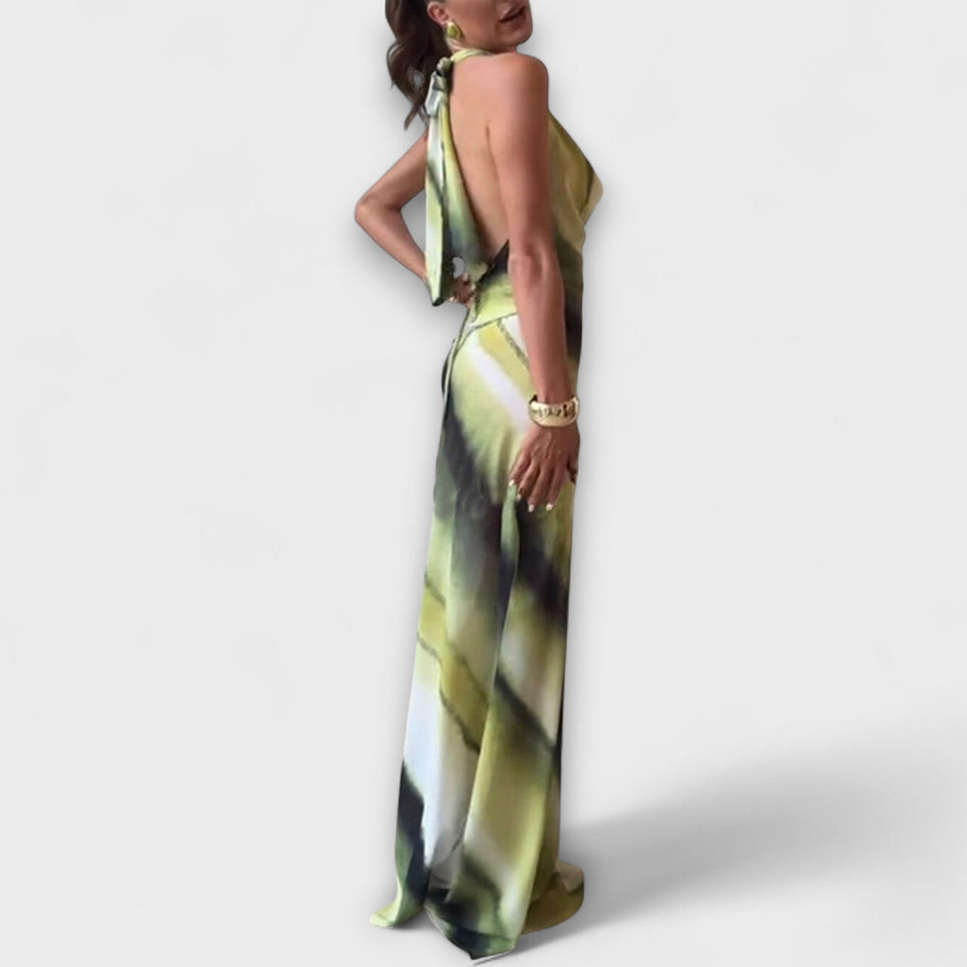 Robe maxi classique avec dégradé Tie-Dye
