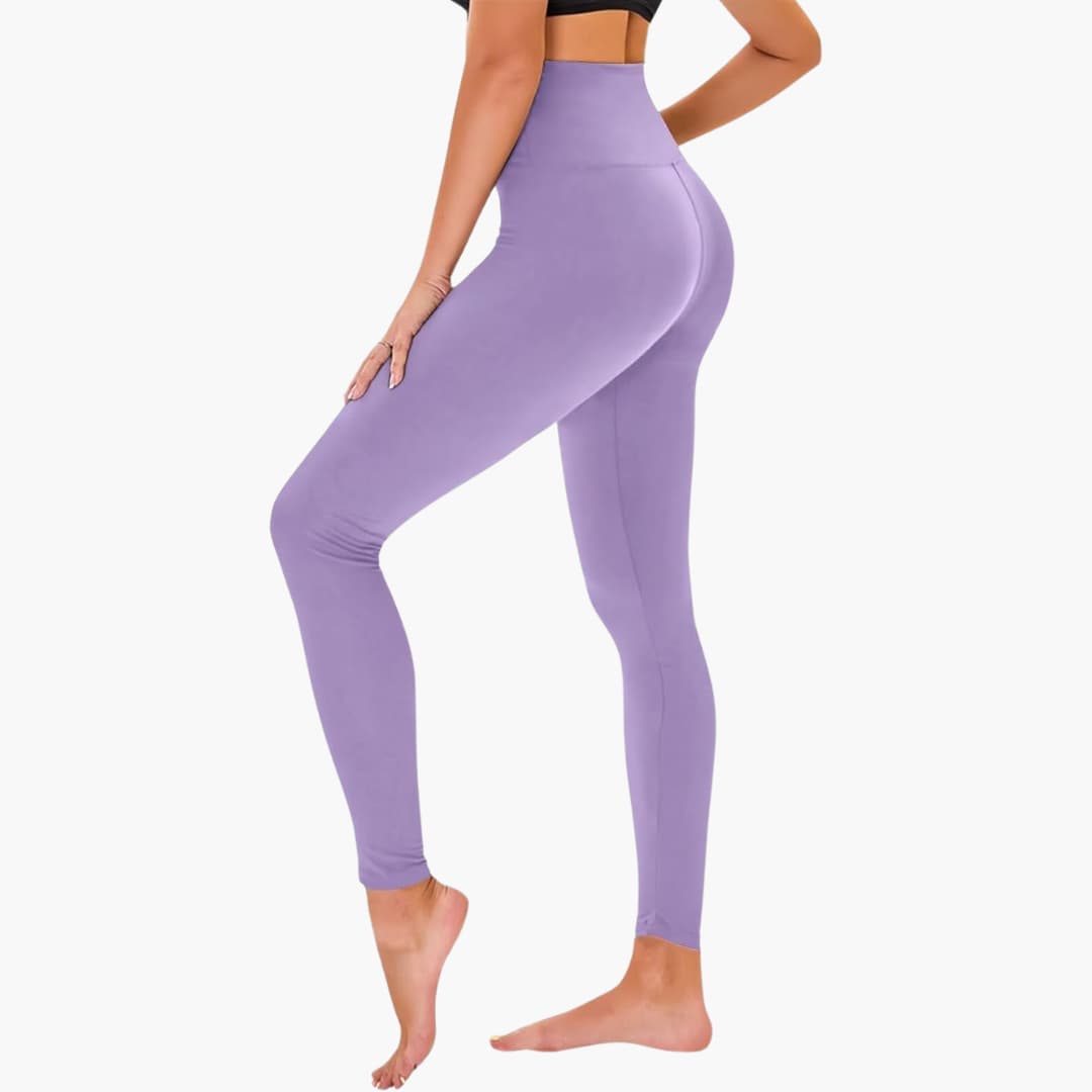 Leggings pour femmes avec motif léopard et taille haute en matière extensible