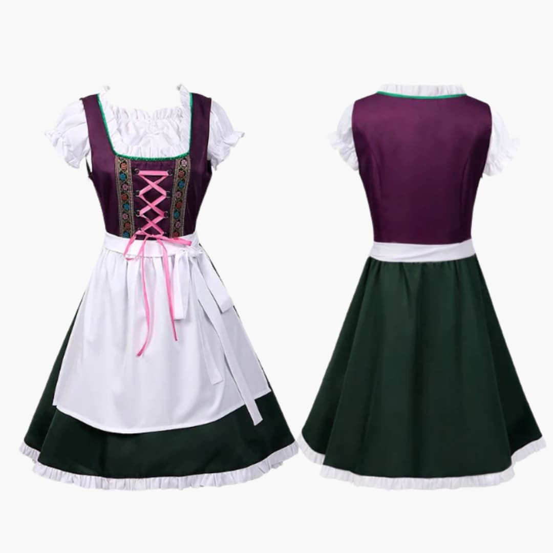 Robe dirndl festive pour femmes - Oktoberfest 2025
