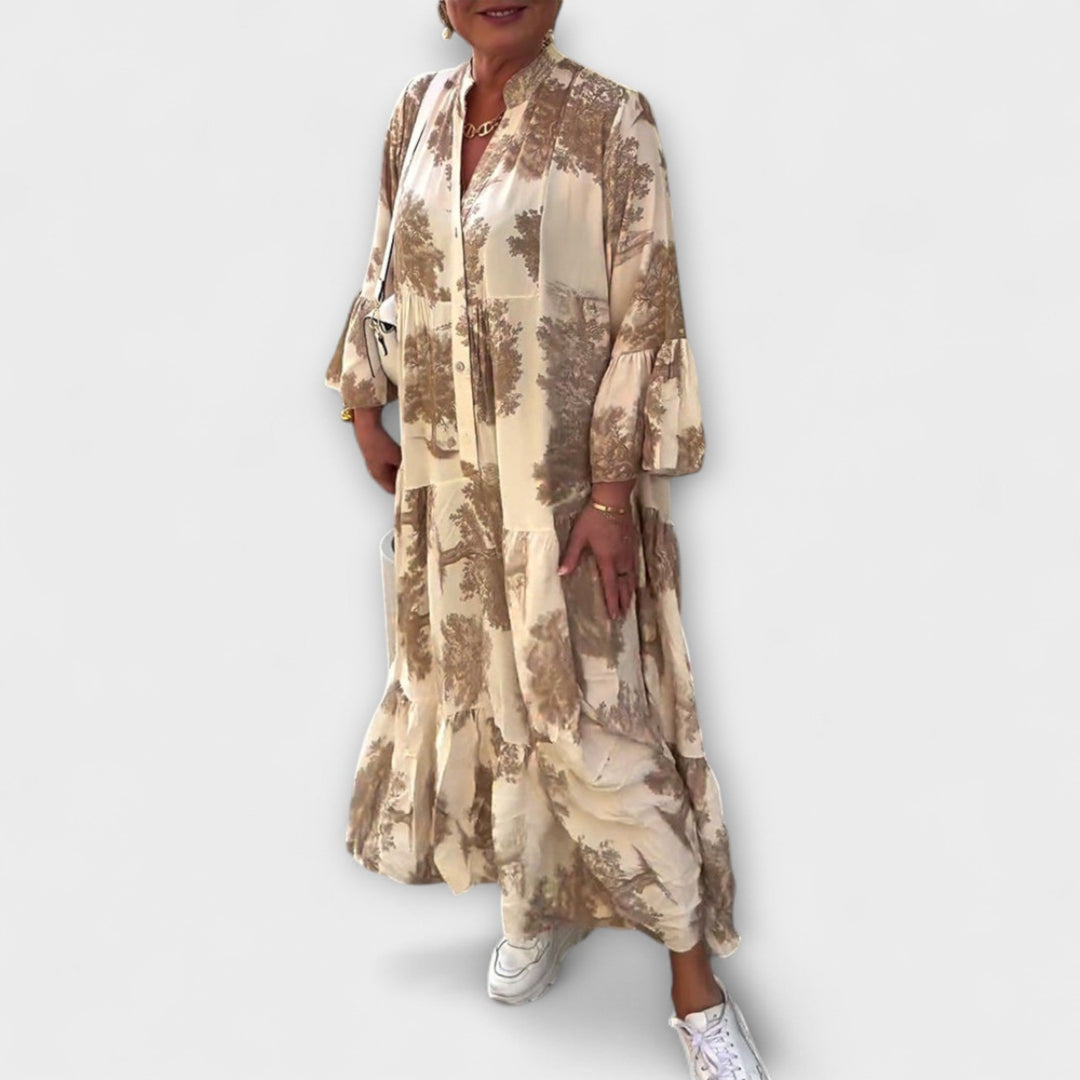 Nerina - Robe Maxi Élégante avec Motif Floral